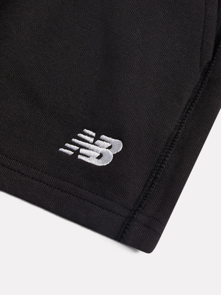 Negro - New Balance French Terry Small Logo Shorts - Imagen 3 de 3