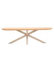 Maze Latte Brown Sicily Rectangular Garden Dining Table - Image 4 of 4