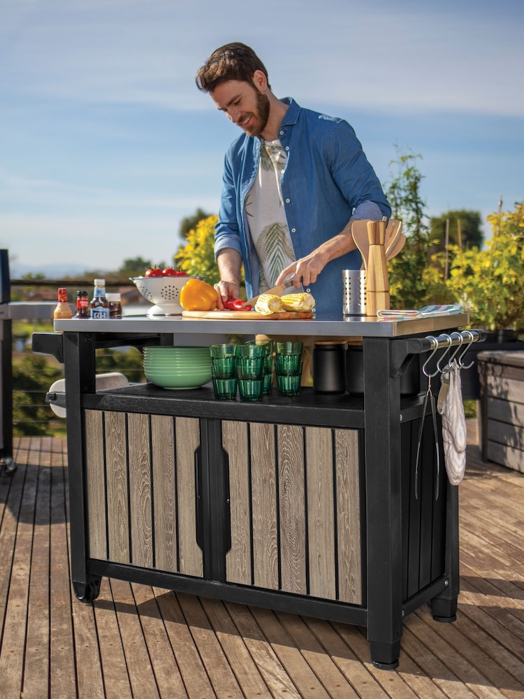 Keter Brown Unity XL Deco Garden Prep Station with Drawers - Image 1 of 6