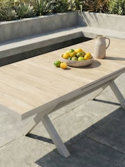 Maze Dawn Grey Small Vienna Rectangular Extending Garden Dining Table - Image 3 of 4