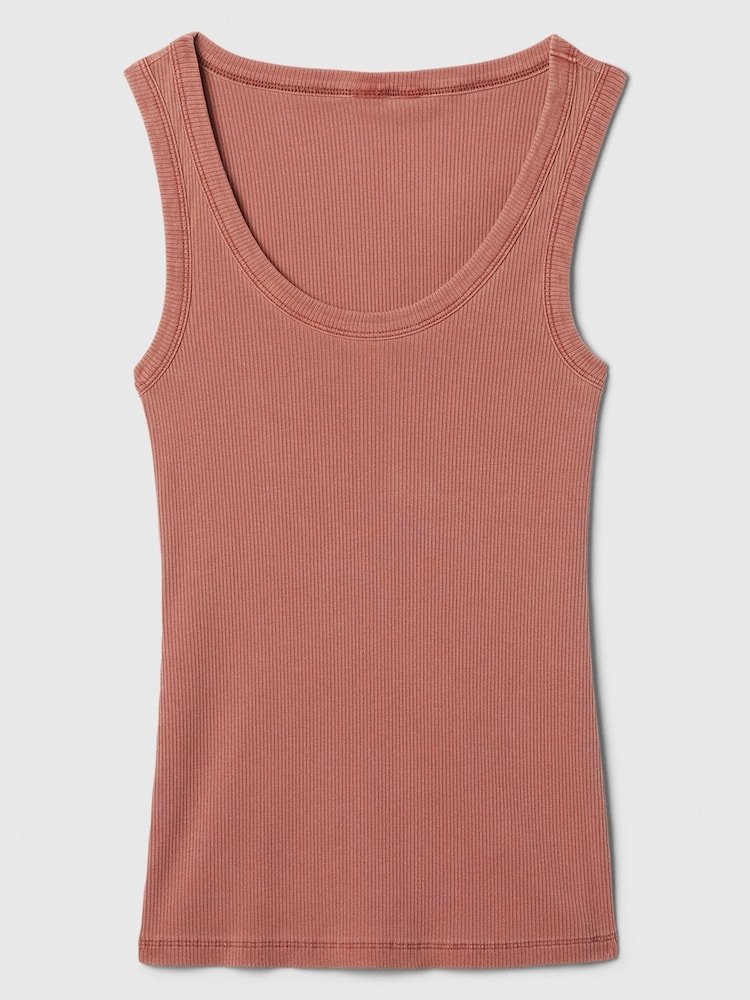Gap Brown Ribbed Knit Vest - Image 5 of 5