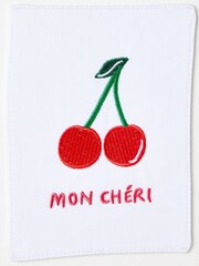 Oliver Bonas Gold Mon Cheri Embroidered Wall Art - Image 5 of 5