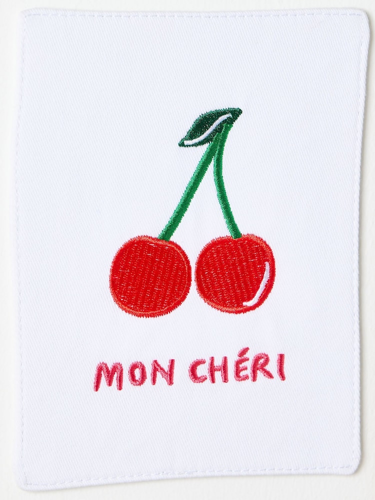 Oliver Bonas Gold Mon Cheri Embroidered Wall Art - Image 5 of 5