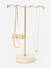Oliver Bonas Cream Cilo Enamel Jewellery Stand - Image 1 of 5