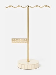Oliver Bonas Cream Cilo Enamel Jewellery Stand - Image 2 of 5
