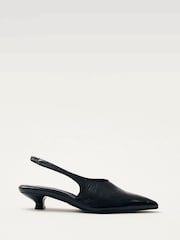 Alohas Black Eros Leather Slingback Shoes - Image 1 of 5