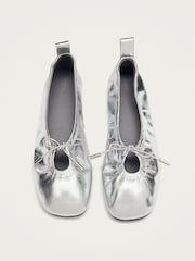 Alohas Rosalind Shimmer Leather Ballet Flat Shoes - Image 2 of 5