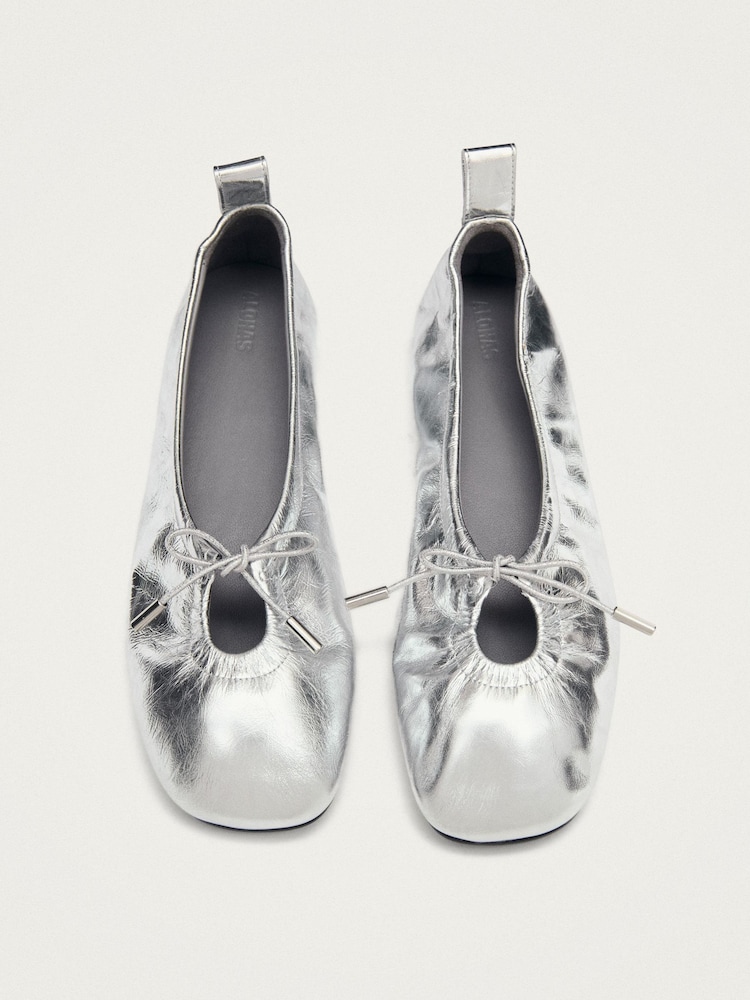 Alohas Rosalind Shimmer Leather Ballet Flat Shoes - Image 2 of 5 Alohas Rosalind Shimmer Leather Ballet Flat Shoes - Image 2 of 5