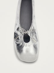 Alohas Rosalind Shimmer Leather Ballet Flat Shoes - Image 5 of 5