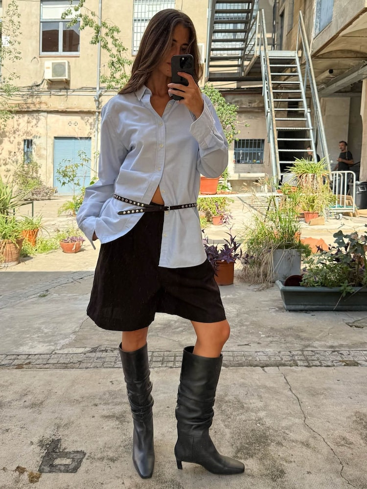 Alohas Black Kalila Leather Tall Boots - Image 1 of 7