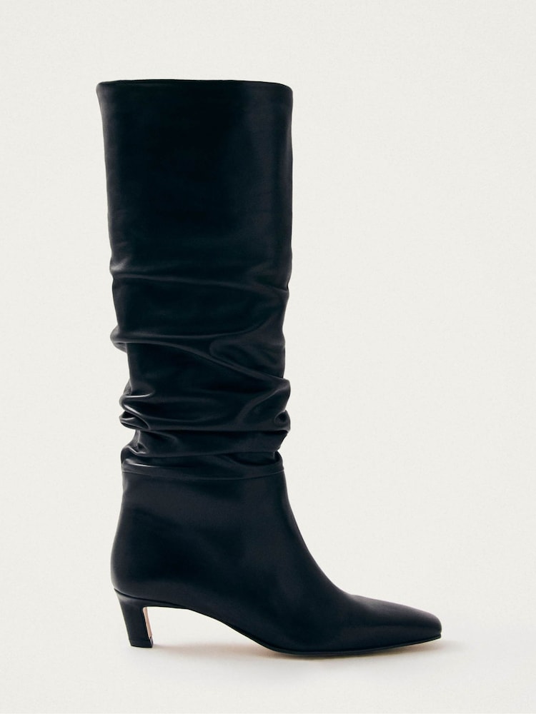 Alohas Black Kalila Leather Tall Boots - Image 2 of 7