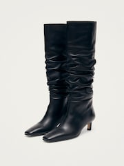 Alohas Black Kalila Leather Tall Boots - Image 4 of 7