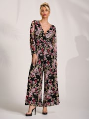 لباس قطعة واحدة من الدانتيل وأكمام طويلة من Jolie Moi - صورة 1 من 6