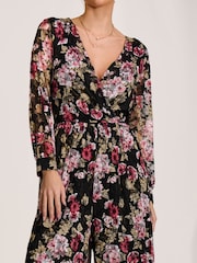 لباس قطعة واحدة من الدانتيل وأكمام طويلة من Jolie Moi - صورة 3 من 6