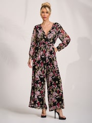 لباس قطعة واحدة من الدانتيل وأكمام طويلة من Jolie Moi - صورة 6 من 6