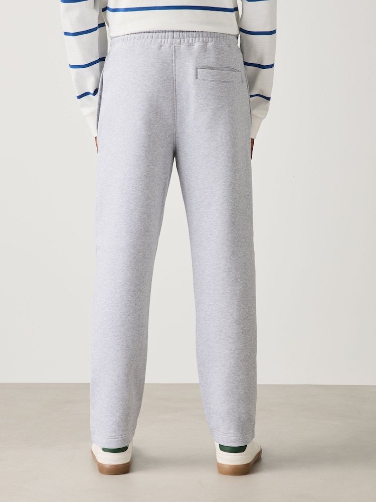 Grey Marl Slim Fit Brushback Joggers - Image 2 of 8 Grey Marl Slim Fit Brushback Joggers - Image 2 of 8