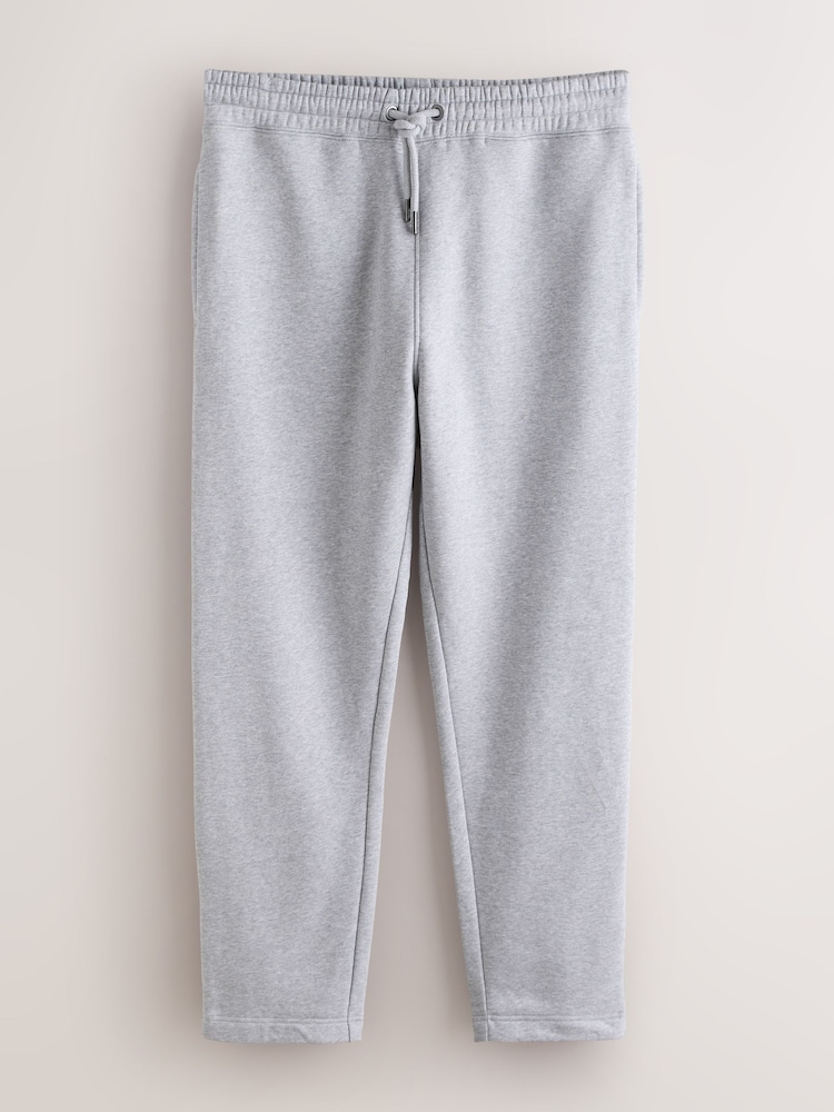 Grey Marl Slim Fit Brushback Joggers - Image 8 of 8 Grey Marl Slim Fit Brushback Joggers - Image 8 of 8
