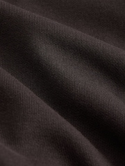 Chocolate Brown Regular Fit Quarter Zip Sweatshirt - Image 7 of 7