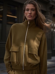 Khaki Green N. Premium Slinky Utility Jacket - Image 1 of 4