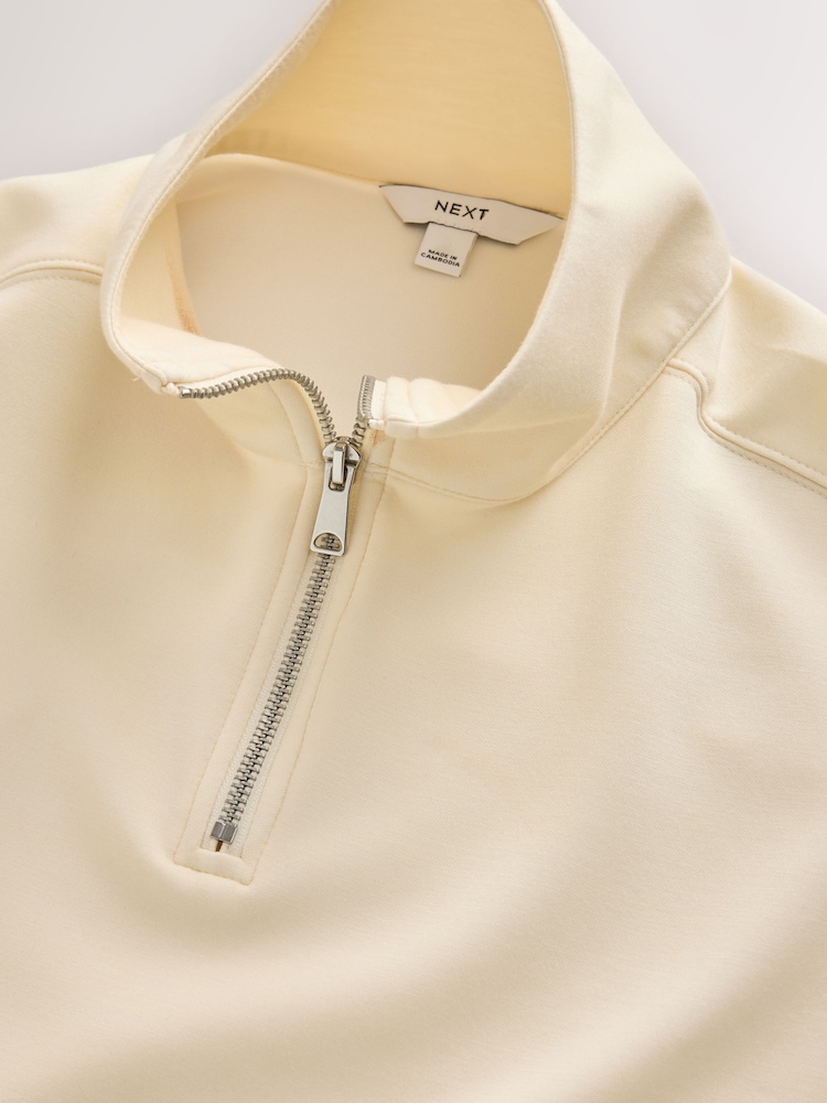Ecru - Slinky Quarter Zip Sweatshirt - Obraz 2 z 3