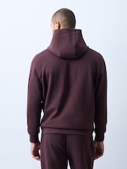 Burgundy Red Scuba Overhead Hoodie - Image 3 of 8