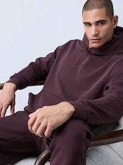 Burgundy Red Scuba Overhead Hoodie - Image 5 of 8