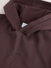 Burgundy Red Scuba Overhead Hoodie - Image 7 of 8