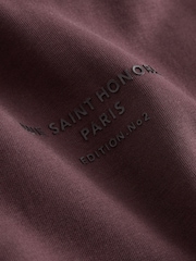 Burgundy Red Scuba Overhead Hoodie - Image 8 of 8
