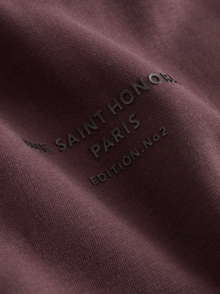 Burgundy Red Scuba Overhead Hoodie - Image 8 of 8
