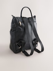 Black Front Pocket Rucksack Bag - Image 2 of 5