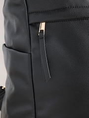 Black Front Pocket Rucksack Bag - Image 4 of 5