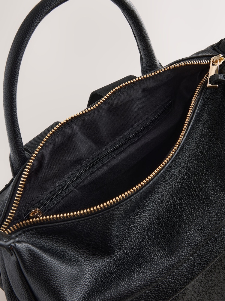 Black Front Pocket Rucksack Bag - Image 5 of 5 Black Front Pocket Rucksack Bag - Image 5 of 5