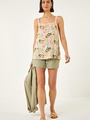 Roman Orange Floral Broidery Cami - Image 2 of 5