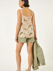 Roman Orange Floral Broidery Cami - Image 3 of 5