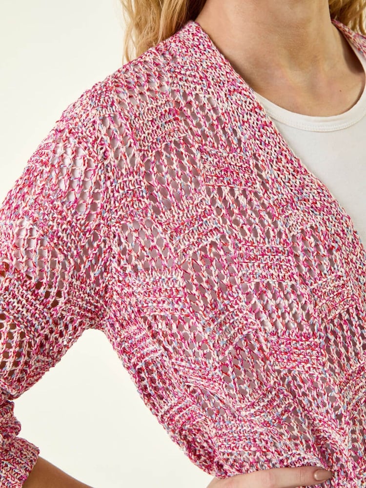 سترة كارديغان محبوكة بنمط شريطي من مزيج القطن من Roman - صورة 5 من 5 سترة كارديغان محبوكة بنمط شريطي من مزيج القطن من Roman - صورة 5 من 5