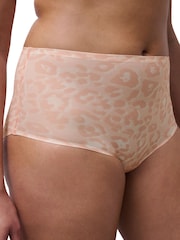 Chantelle Softstretch High Waisted Briefs, Leo Blush - Image 3 of 4