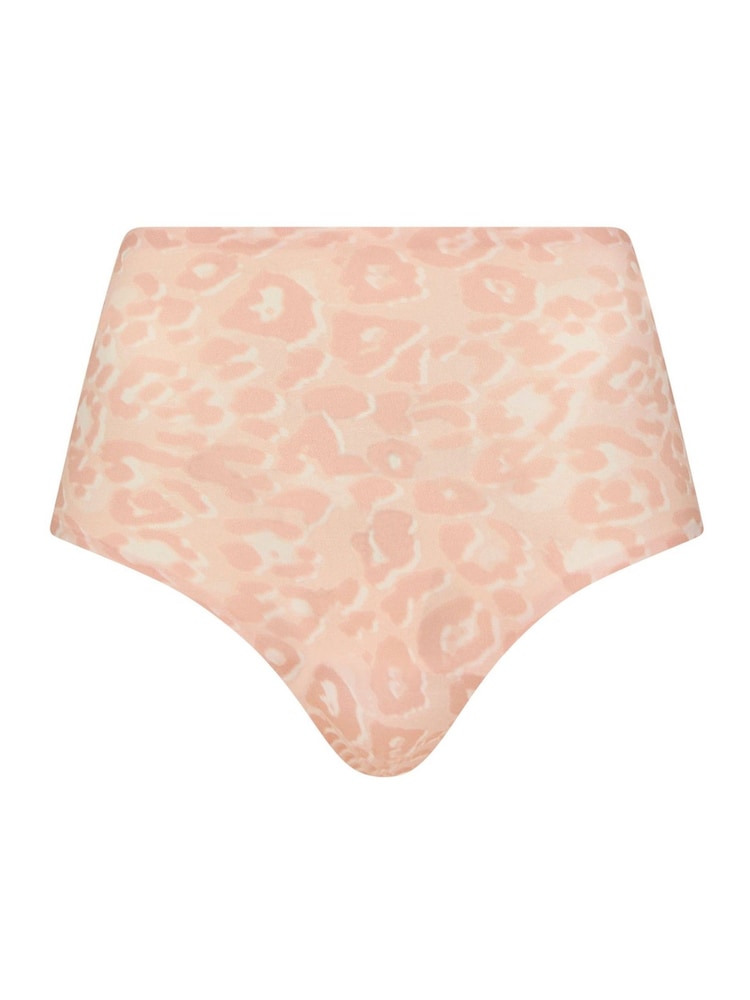 Chantelle Softstretch High Waisted Briefs, Leo Blush - Image 4 of 4