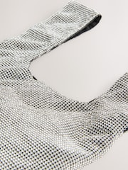 Silver Sparkle Wristlet Hand Held Bag - Image 3 of 6
