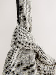 Silver Sparkle Wristlet Hand Held Bag - Image 5 of 6