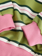 Green/Pink Stripe Sweatshirt (3-16yrs) - Image 10 of 10