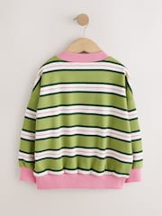 Green/Pink Stripe Sweatshirt (3-16yrs) - Image 8 of 10