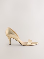 Gold Forever Comfort® Two Part Heeled Sandals - Image 1 of 5