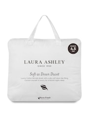 Laura Ashley White Soft as Down 4.5 Tog Duvet - Image 2 of 3