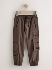 Chocolate Brown Cargo Premium Trousers (3-16yrs) - Image 1 of 4