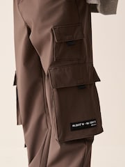 Chocolate Brown Cargo Premium Trousers (3-16yrs) - Image 5 of 9