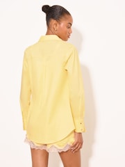 Lipsy Yellow Poplin Shirt - Image 4 of 4
