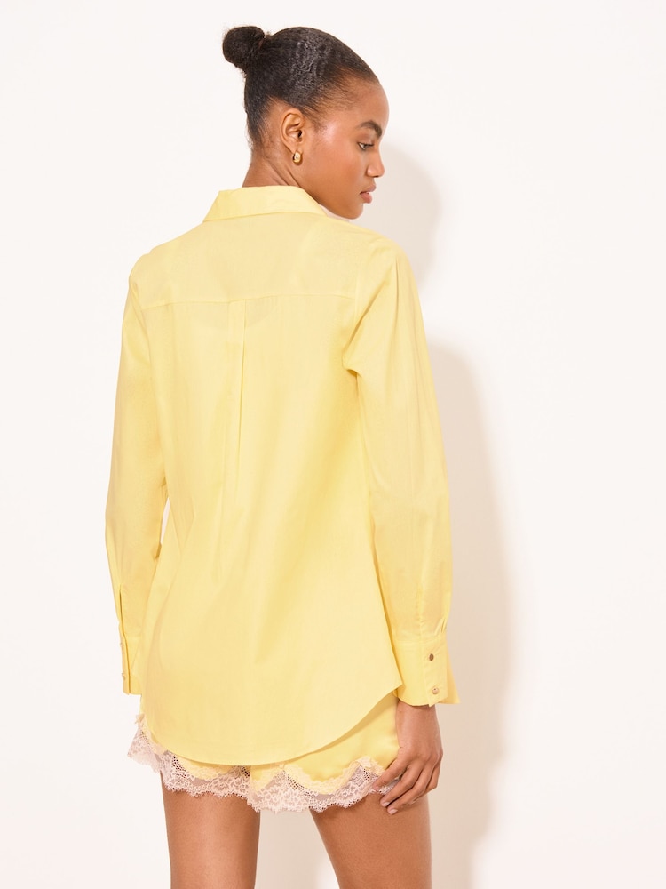 Lipsy Yellow Poplin Shirt - Image 4 of 4