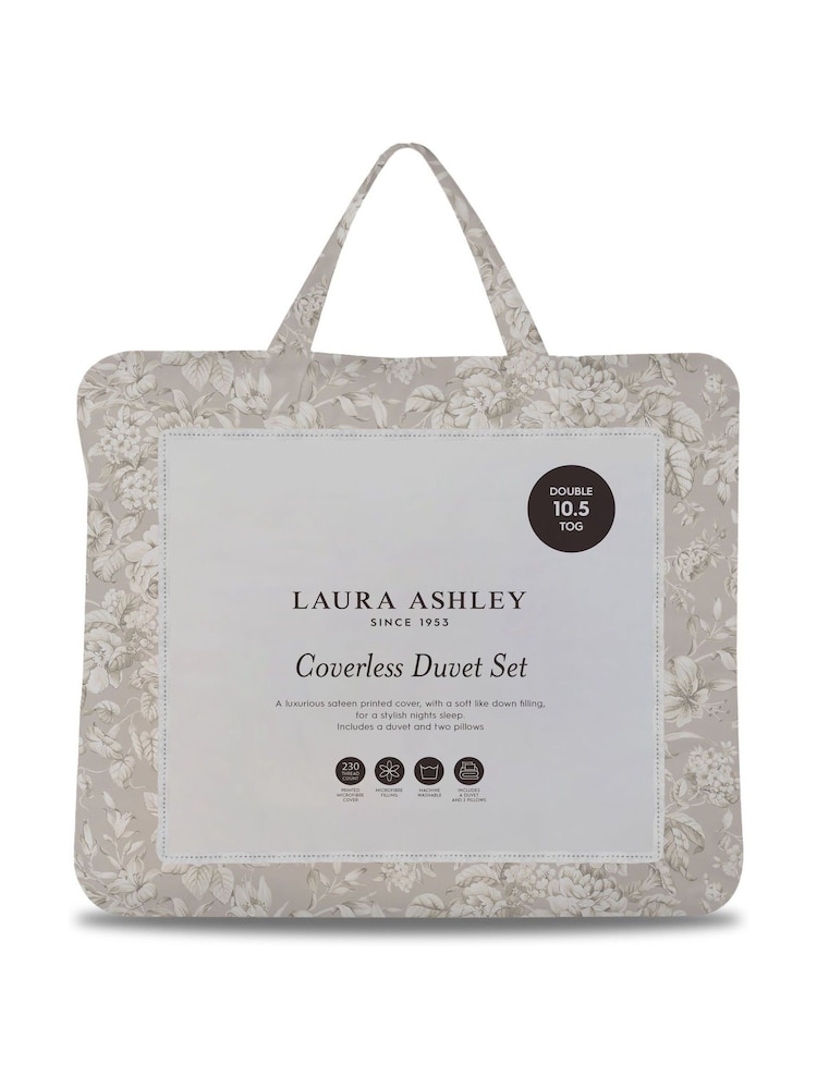 Laura Ashley Heledd Blooms Natural 10.5 Tog Coverless Duvet Set - Image 4 of 4 Laura Ashley Heledd Blooms Natural 10.5 Tog Coverless Duvet Set - Image 4 of 4