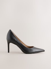 Black Forever Comfort® Leather Lined Mid Court Heels - Image 1 of 5