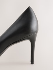 Black Forever Comfort® Leather Lined Mid Court Heels - Image 3 of 5